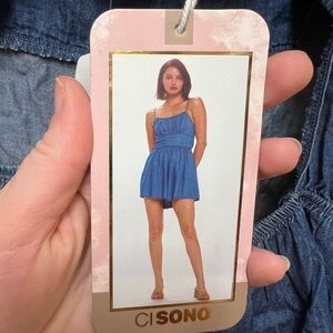 Denim romper! New with tags